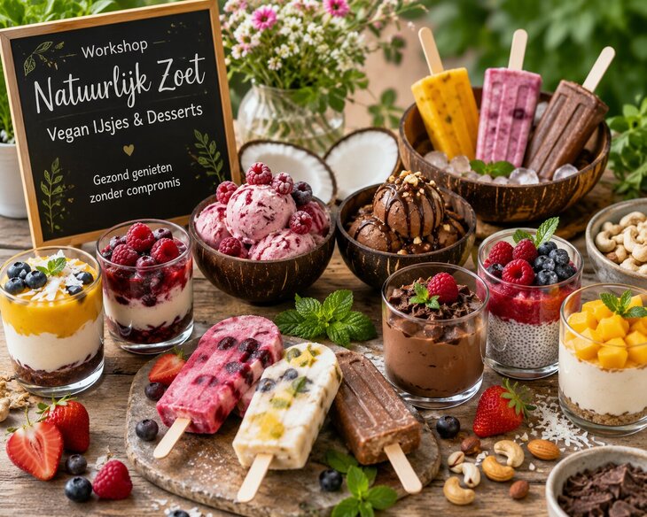 Workshops Natuurlijk Zoet: Vegan ijsjes desserts
