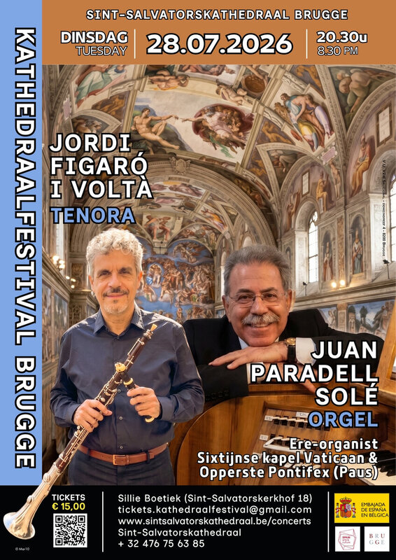 Concerten Ere-organist het Vaticaan / Paus duoconcert Tenora