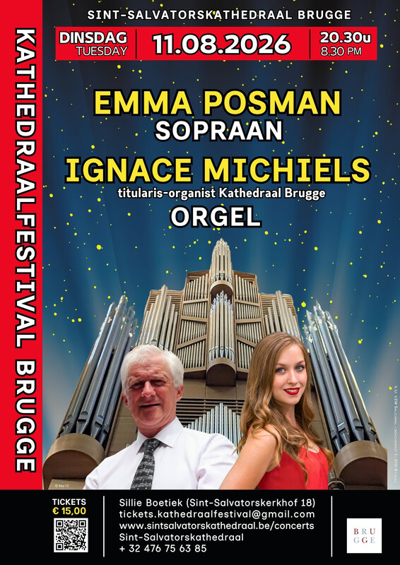 Concerten  Koningin de Nacht  zingt Brugge: Sopraan Emma Posman & Ignace Michiels