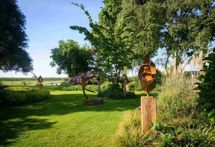 Tentoonstellingen Open dagen beeldentuin atelier maARTen ijzerkunst. Ijzeren sculpturen