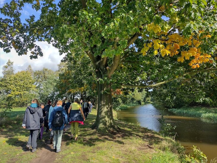 Ontspanning Pompoenwandeling langs velden