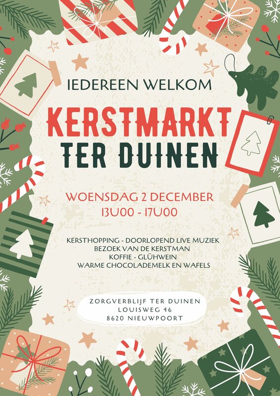 Ontspanning Kerstmarkt Zorgverblijf Duinen