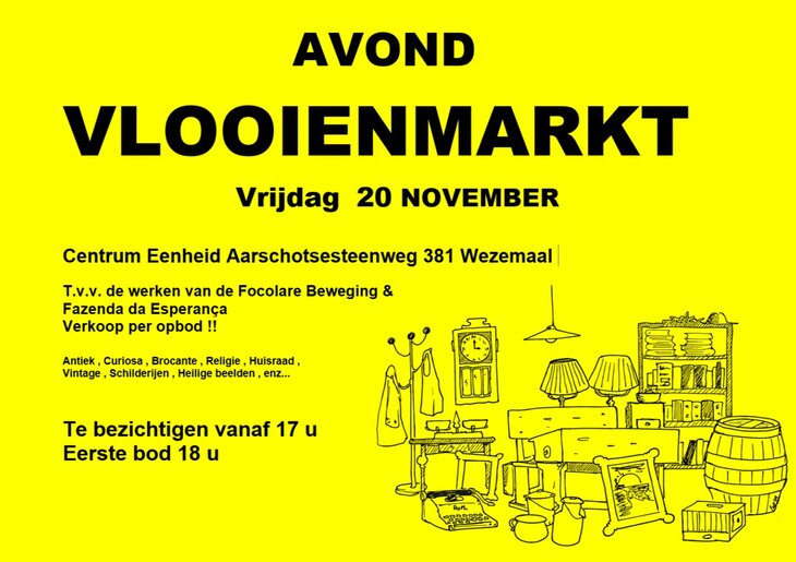  Avond Vlooienmarkt  verkoop opbod 