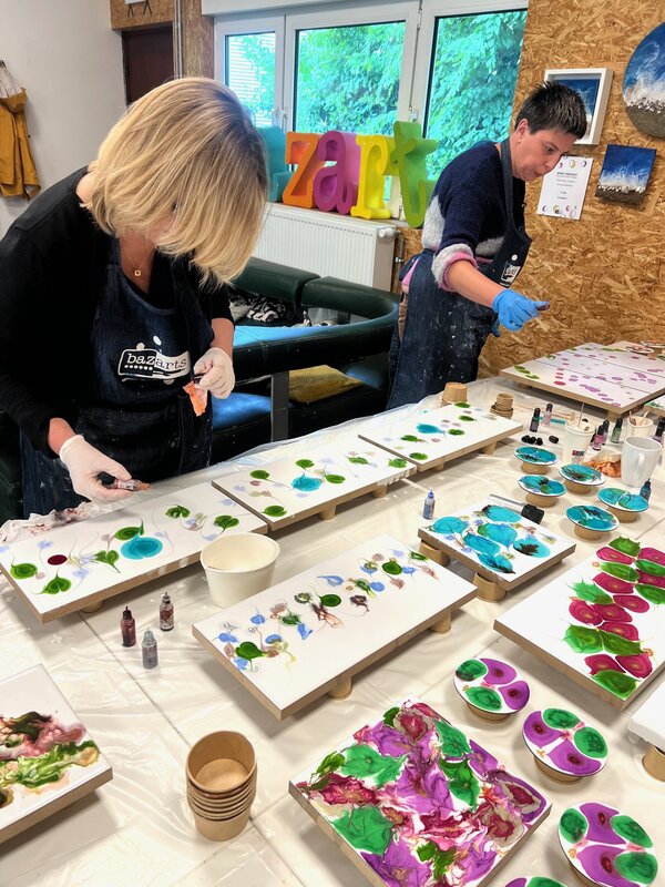 Workshops Epoxy/resin art: abstracte interieurkunst