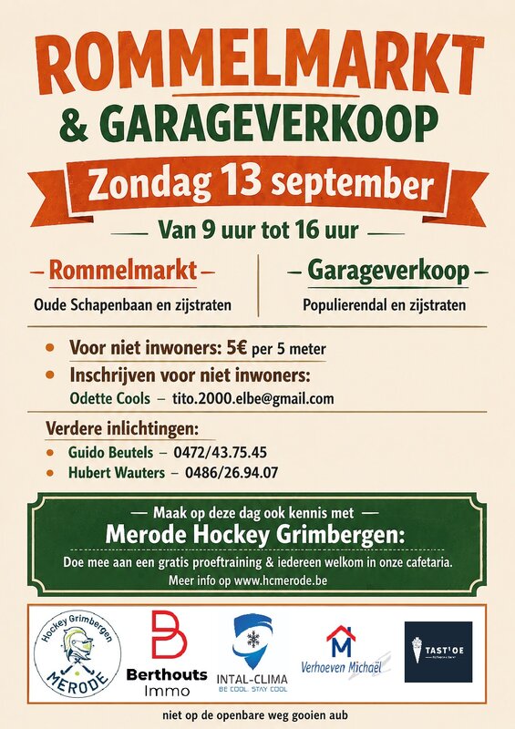  Rommelmarkt & Garageverkoop