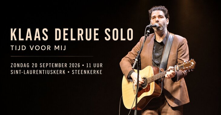 Concerten Klaas Delrue Solo -  Tijd Voor Mij 