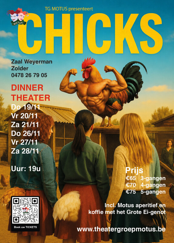 Voorstellingen Chicks - dinner theater avond