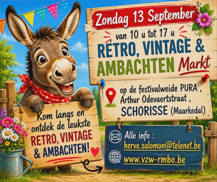 Vintage-retro-brocante ambacht markt