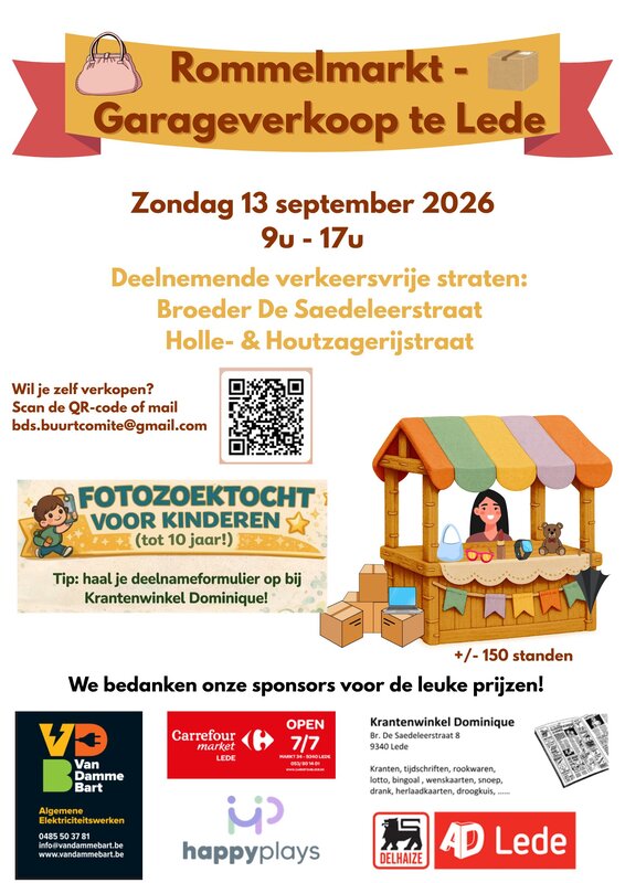  4de grote garageverkoop/rommelmarkt
