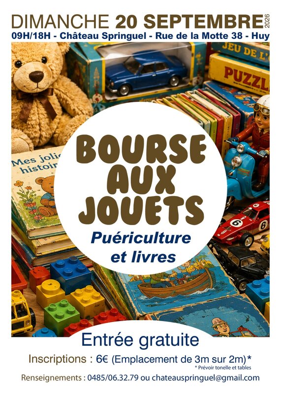 Ontspanning Speelgoed-, babyartikelen- boekenbeurs Château Springuel
