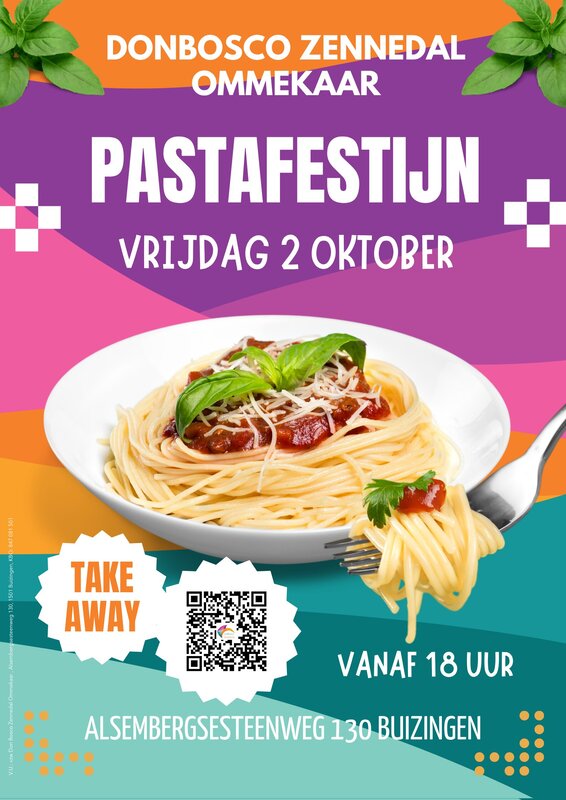 Ontspanning Pastafestijn Bosco Zennedal Ommekaar