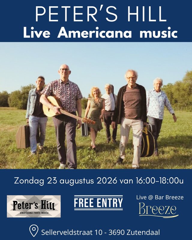 Concerten Live Americana muziek Bar Breeze gratis toegang