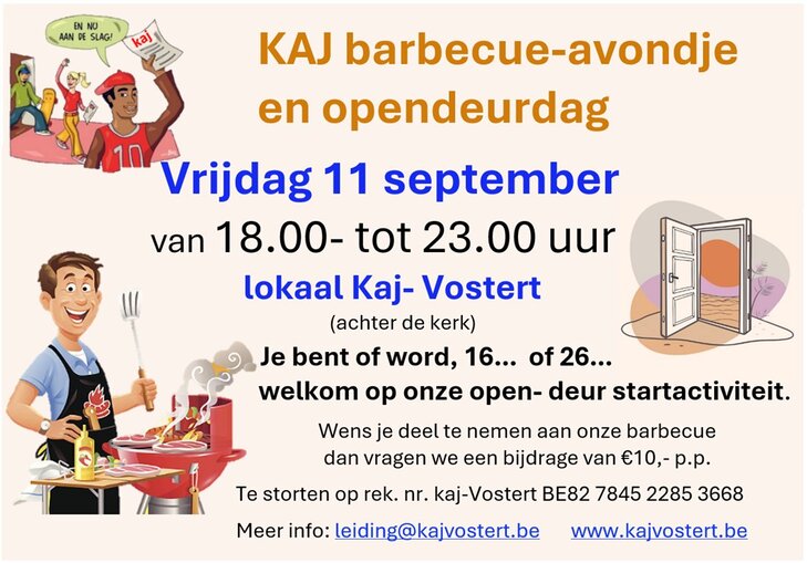 Ontspanning Bbq- start- opendeurdag