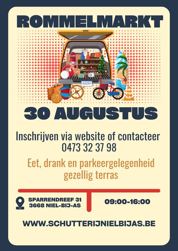  Rommelmarkt rondom schutterslokaal