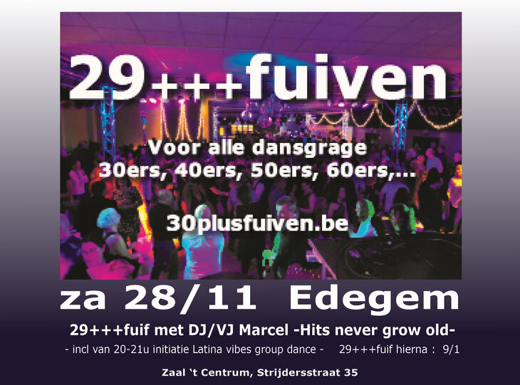 Nachtleven Dansfuif   29++fuif live videoclips vooraf dansinitiatie