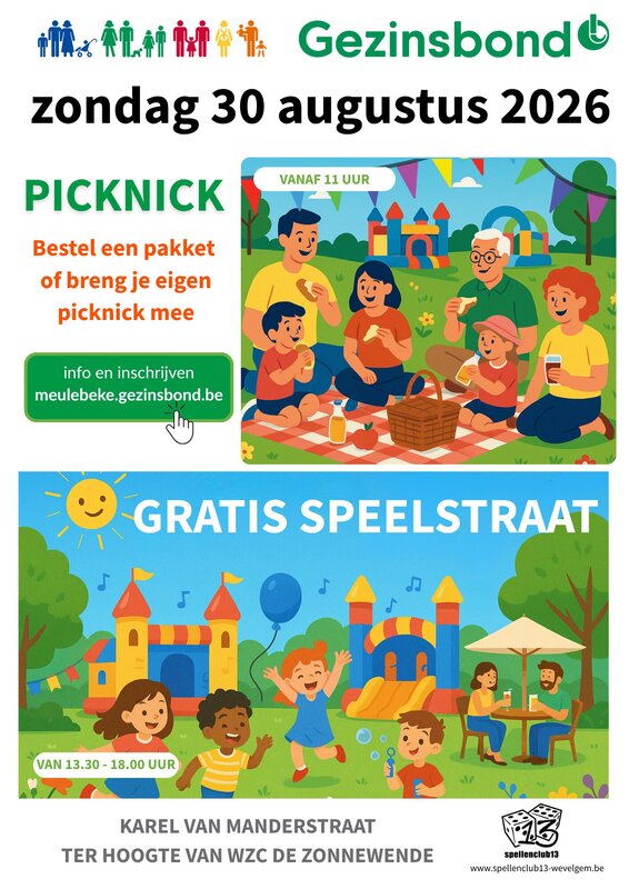 Ontspanning Picknick Speelstraat