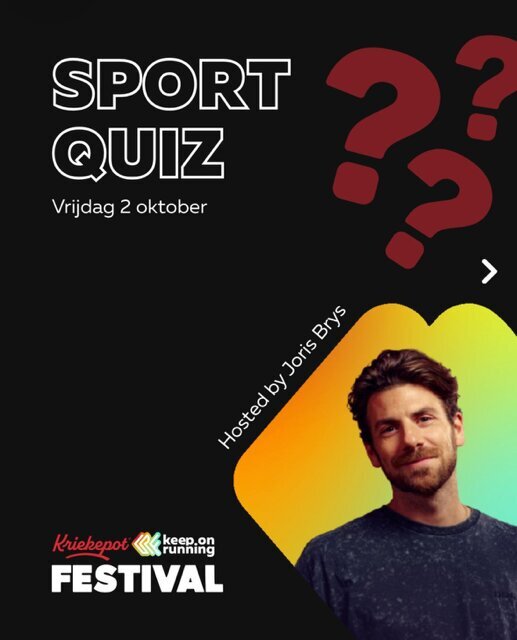 Nachtleven Sportquiz hosted Joris Brys