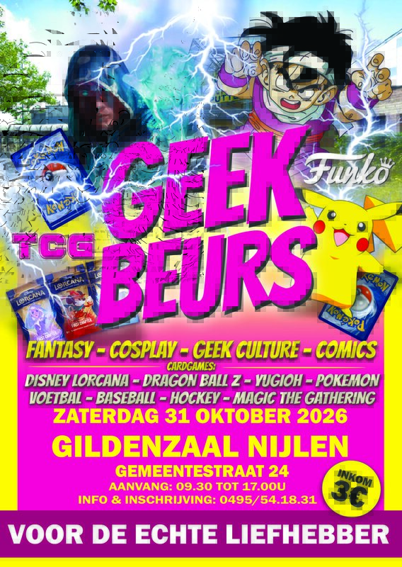 Ontspanning Geek beurs - Verzamelbeurs platen, dvd, games, boeken strips, postzegels,