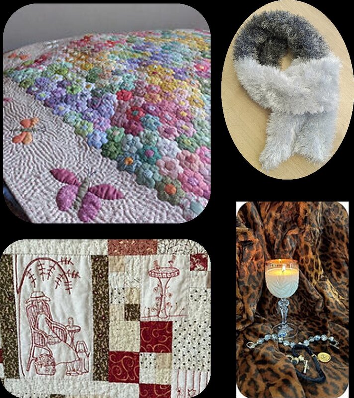 Tentoonstellingen Tentoonstelling werken: patchwork, haken breien, vintage kaarsen