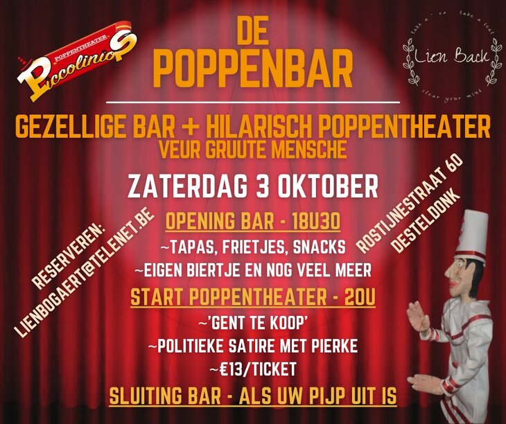 Voorstellingen De Poppenbar