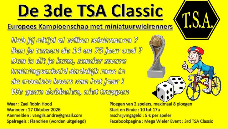Ontspanning Europees Kampioenschap miniatuurwielrenners