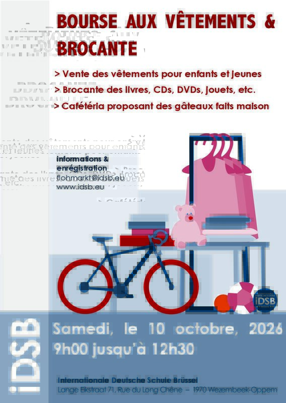 Ontspanning Duitse School Brussel: Rommelmarkt kledingbeurs