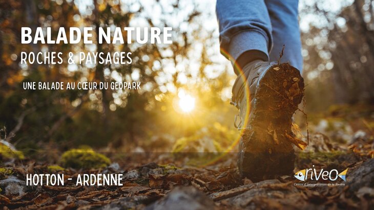 Ontspanning Rotsen landschappen natuurwandeling het hart Geopark Famenne-Ardenne