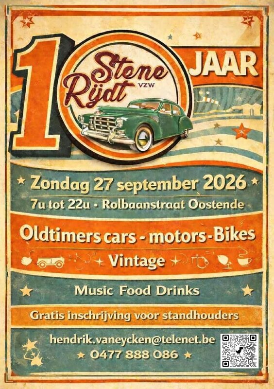 Ontspanning Oldtimerevenement Jaar Stene Rijdt