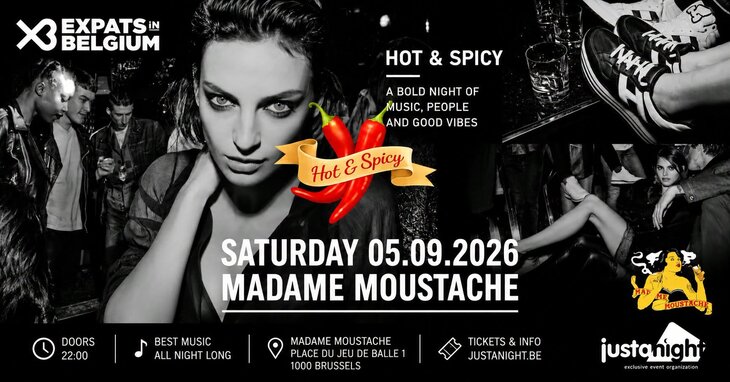 Nachtleven Hot & Spicy Madame Moustache The International Party Just A Night