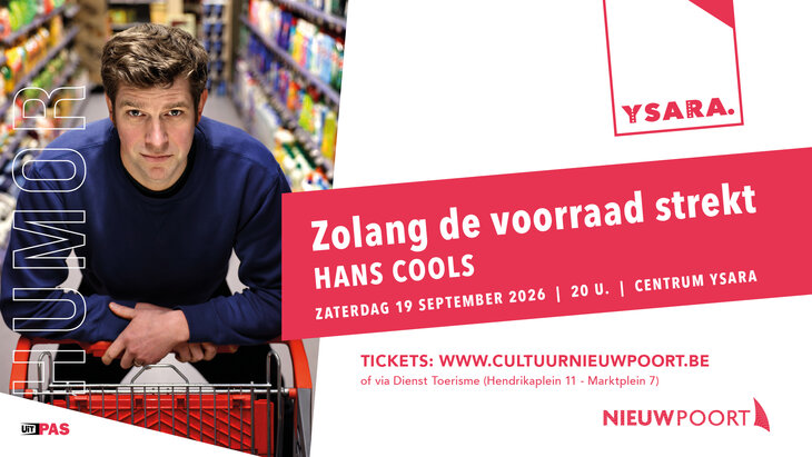 Voorstellingen Uitverkocht | Hans Cools - Zolang voorraad strekt