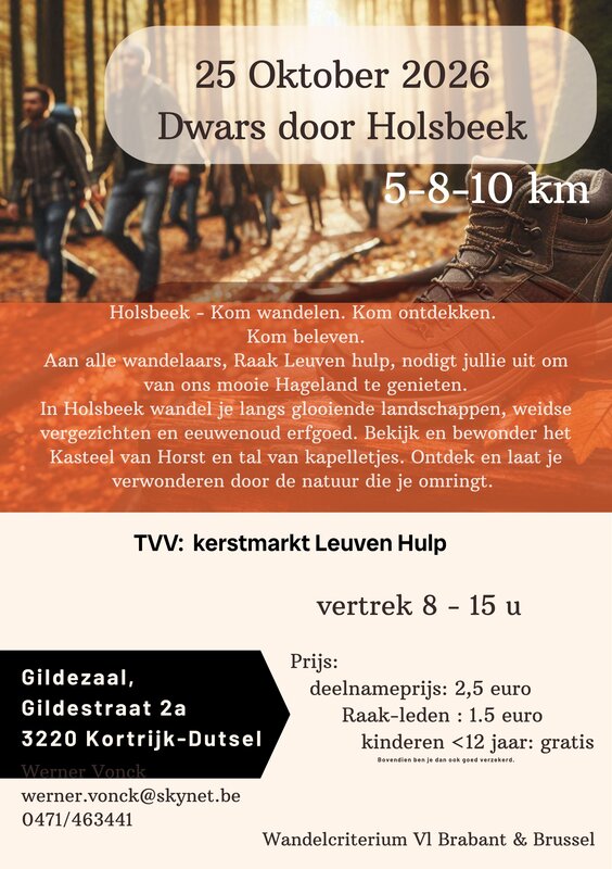 Ontspanning Dwars door Holsbeek