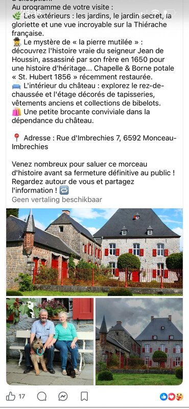 Tentoonstellingen Opendeur kasteel Imbrechies