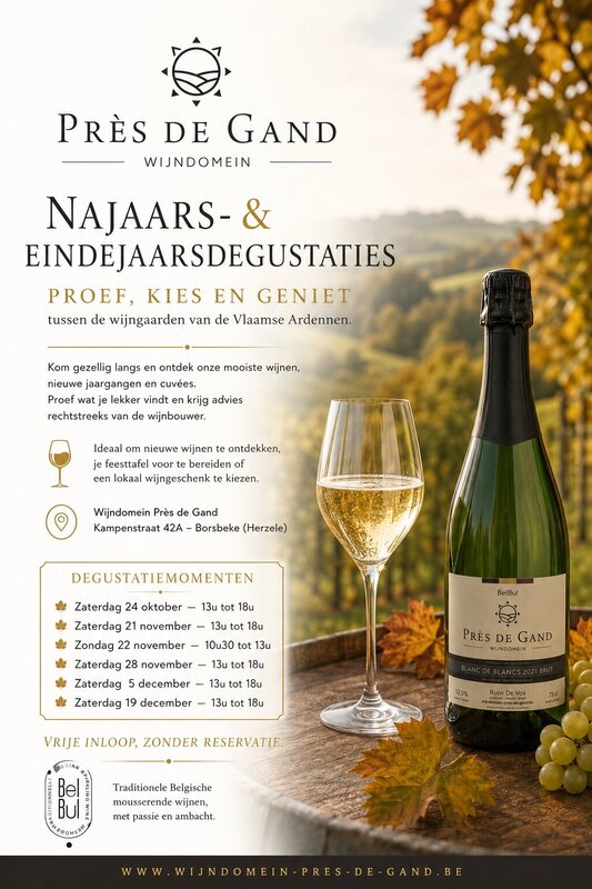 Ontspanning Eindejaarsdegustaties  proef, kies geniet
