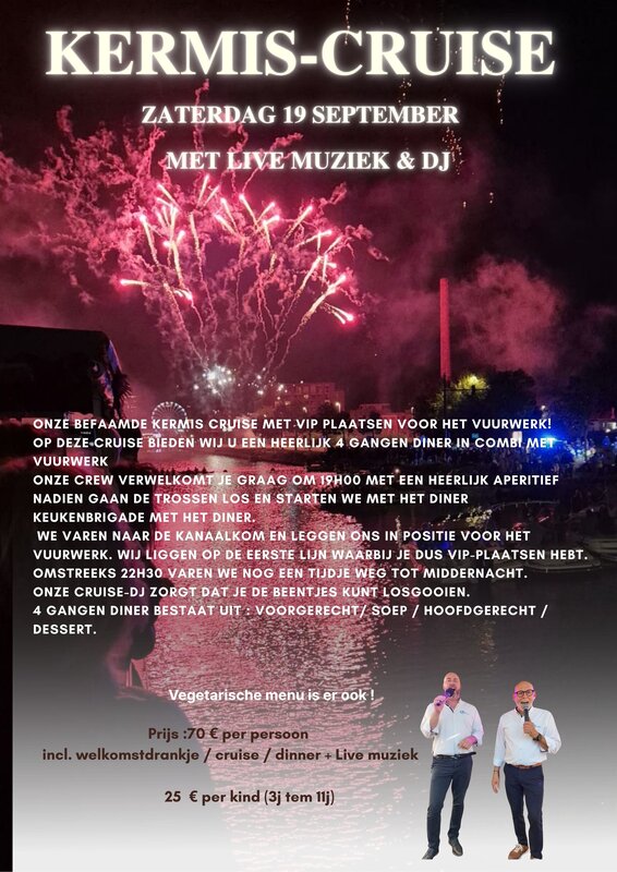 Nachtleven Vuurwerk cruise