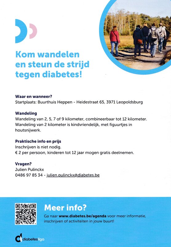 Ontspanning Werelddiabeteswandeldag