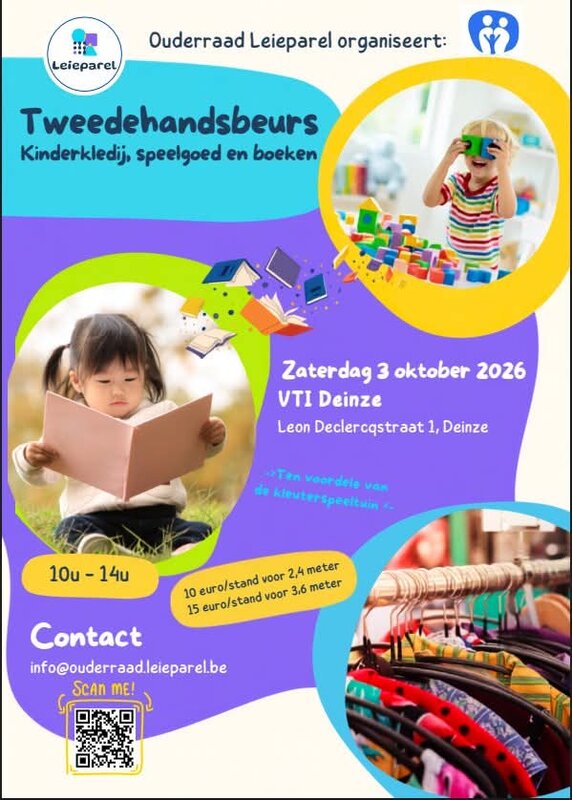 2e handsbeurs kinderkleding, speelgoed boeken