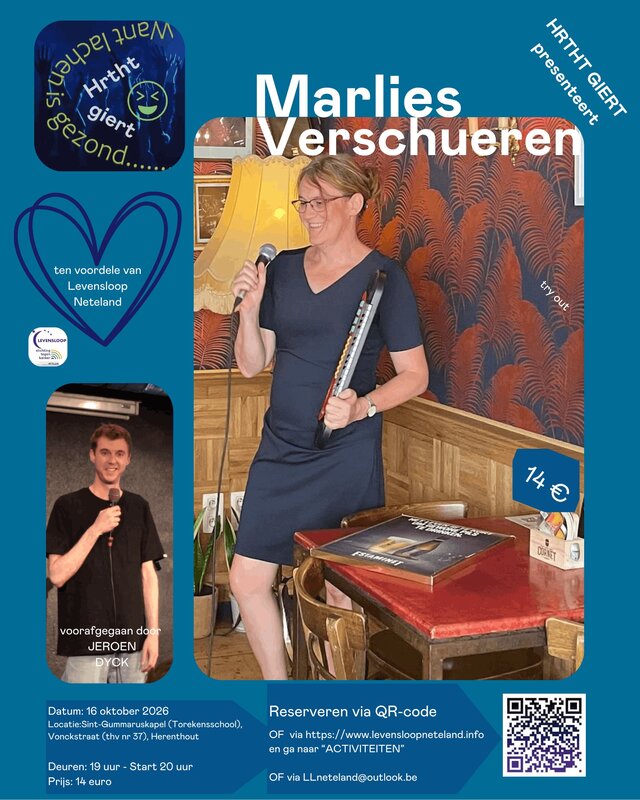 Voorstellingen Comedyavond Marlies Verschueren Jeroen Dyck
