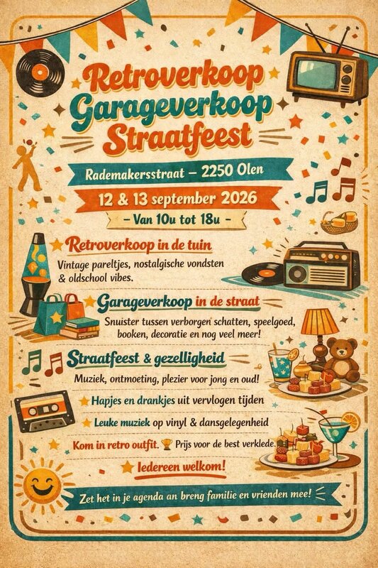  Retromarkt / Garageverkoop/ Straatfeesten