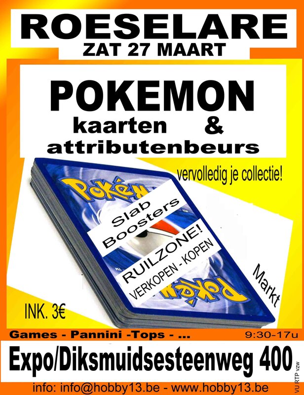 Ontspanning Pokémon Kaarten Beurs