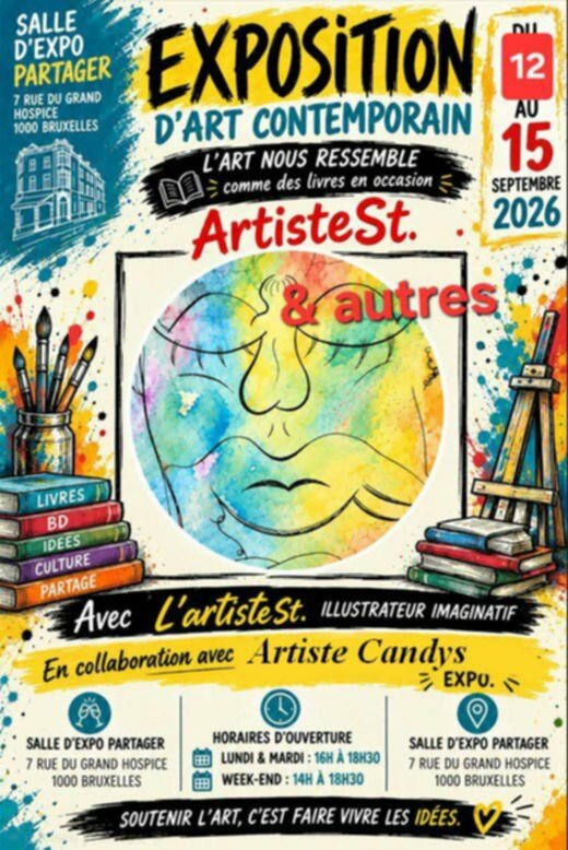 Tentoonstellingen De kunst het illustreren, evenals boek.