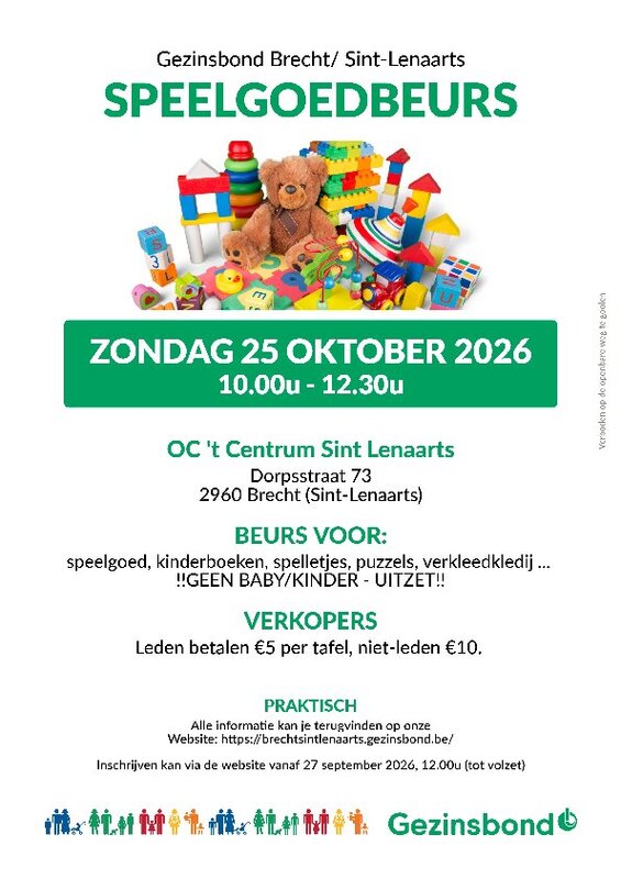 Ontspanning Tweedehands Speelgoed beurs