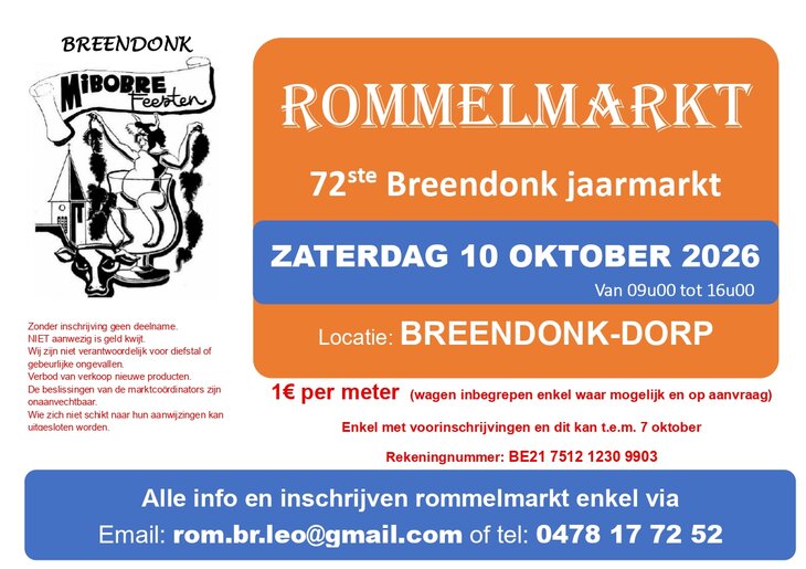  Rommelmarkt 72ste Breendonk jaarmarkt