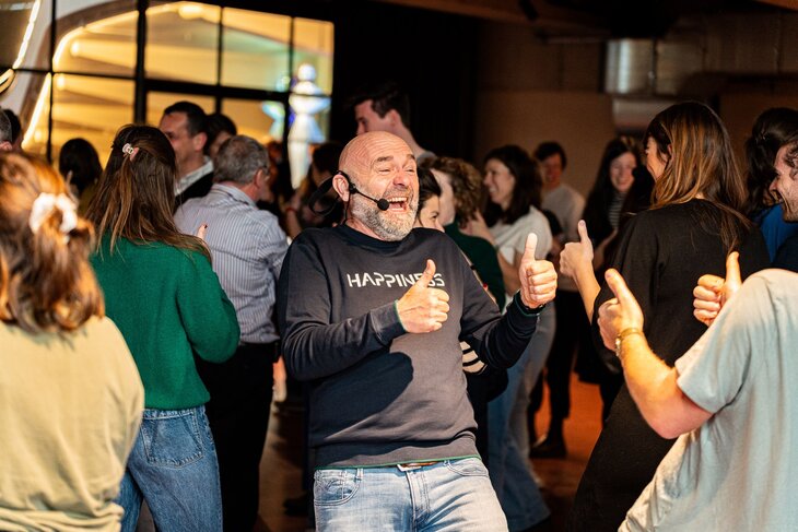 Workshops Twintig lachcoach Geert vier & lach mee