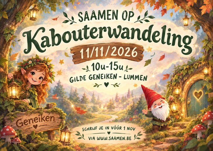 Ontspanning Saamen kabouterwandeling
