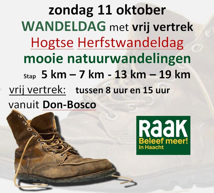 Ontspanning Hogtse herfstwandeldag -wandeldag