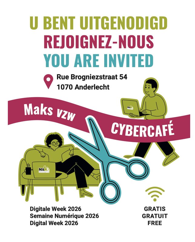 Workshops Opening het internetcafé Maks vzw