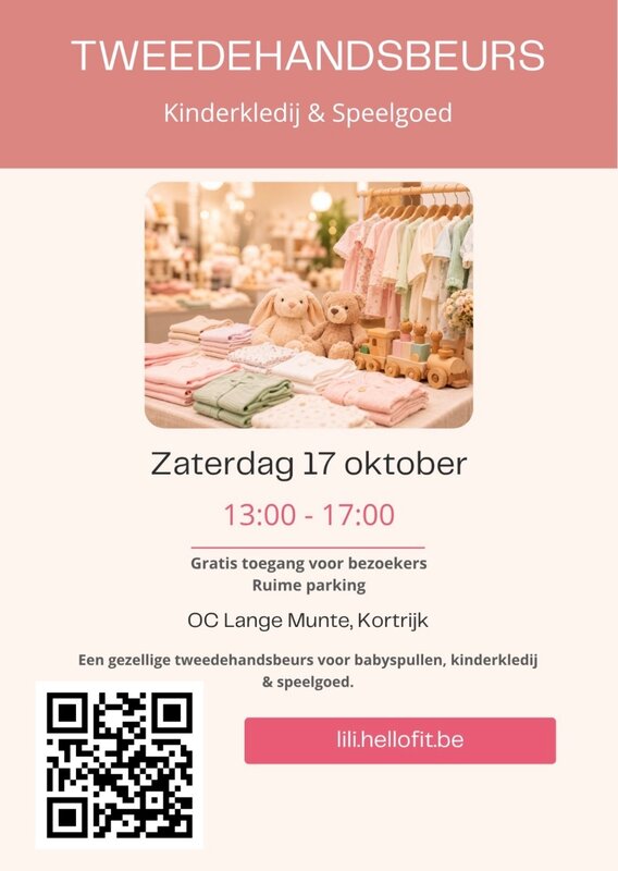 Ontspanning Tweedehandsbeurs voor babyspullen, kinderkledij & speelgoed