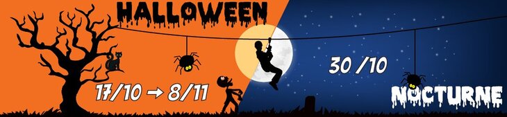 Ontspanning Halloweensfeer Nocturne Aventure Parc Waver