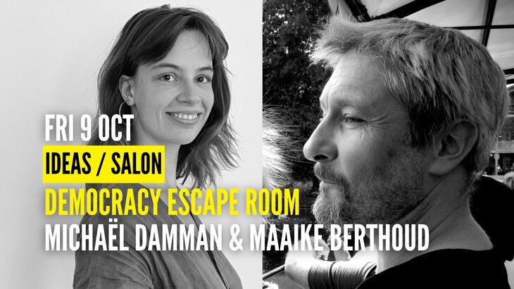 Voordrachten Democracy Escape Room: the System Replace Political Imagination...