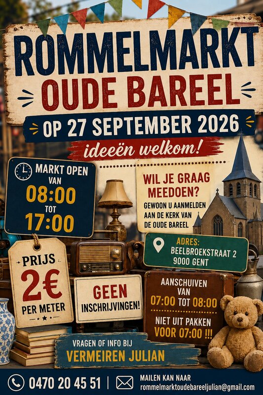  Rommelmarkt oude bareel